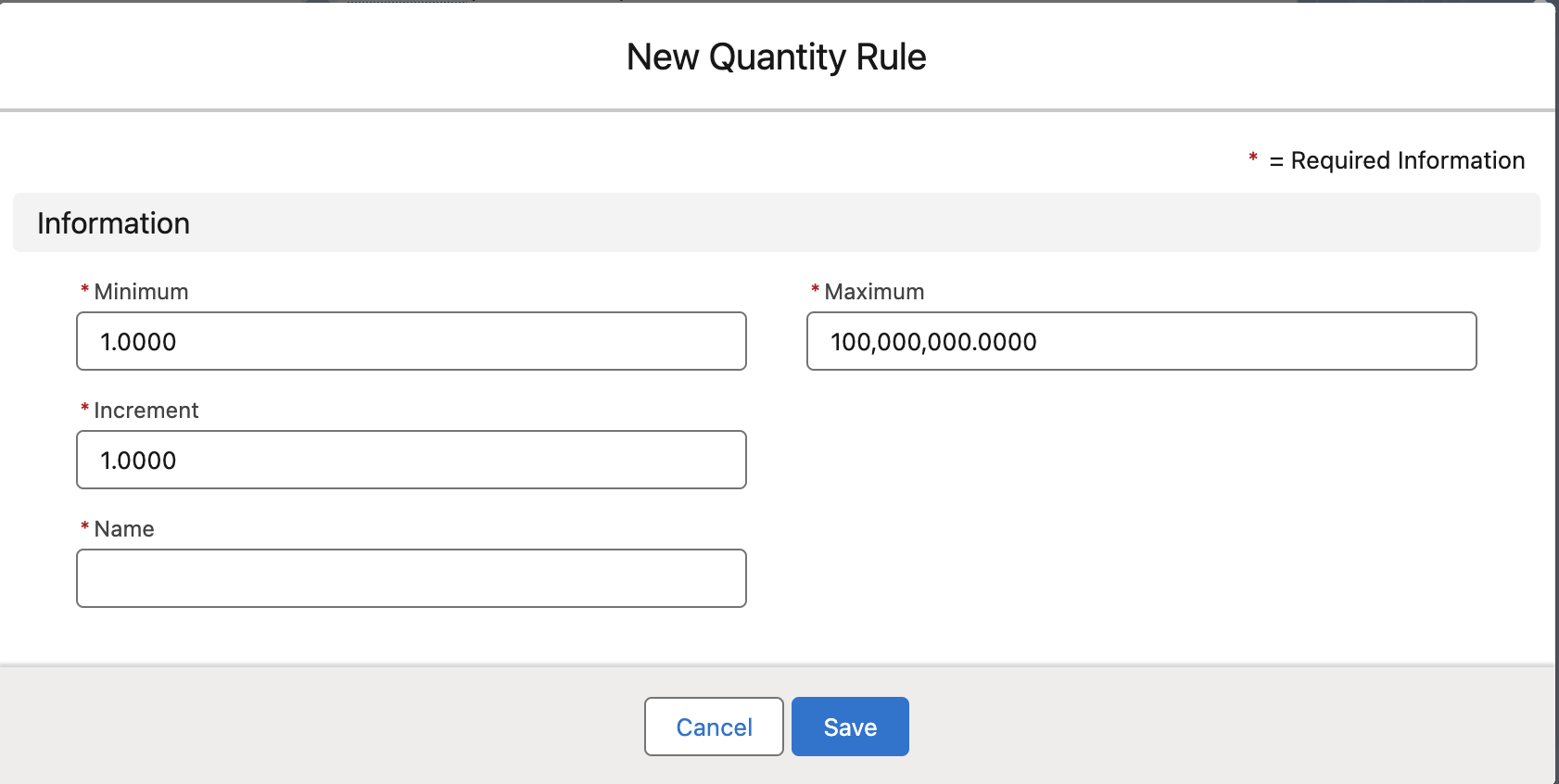 Commerce Cloud Quantity Rules Set up