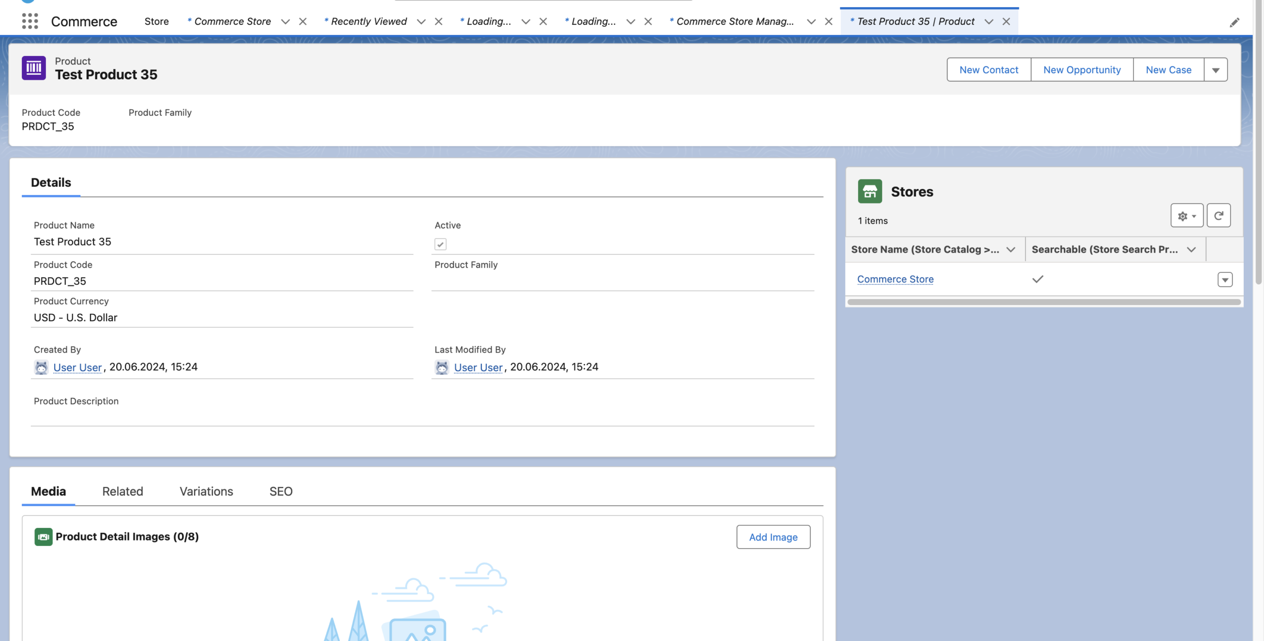 Salesforce Commerce Cloud Product Detail View